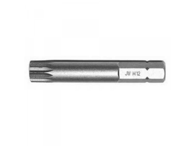 Бита 10 мм Spline, М12, 75 мм, S2 материал, D10M75M12A JONNESWAY