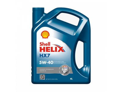 Моторное масло Shell Helix HX7 5W40, 4л