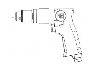 Дрель пневматическая с реверсом, 1800 об/мин, патрон 10 мм