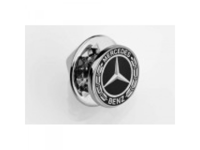 Значок Mercedes-Benz Pin, Laurel Leaf Badge, Silver-coloured / Black