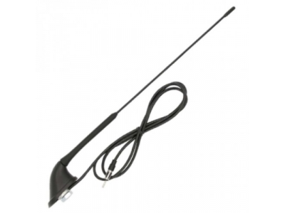 Антенна врезная активная черная 45см (Mercedes тягач) (кабель 1,5м)